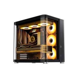 JONSBO 喬思伯 TK2 V2 鋁鎂合金機殼(ATX/支援華碩BTF背插主板/曲面環景玻璃/360水冷/垂直風道) 06J22014
