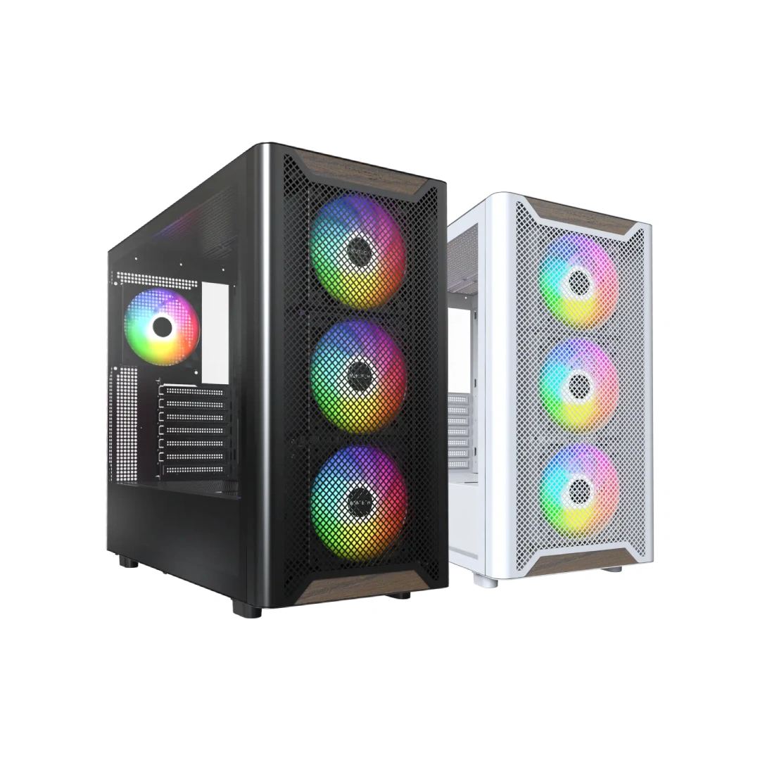 MONTECH 君主 XR Wood 玻璃透側機殼 全景玻璃透側機殼(ATX/Type-C/內含三風扇/塔散175mm) 06T68052