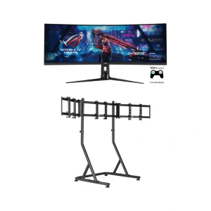 ASUS 華碩 ROG Strix XG49VQ 曲面電競螢幕+Thermaltake 曜越 GR500 三螢幕立架套餐