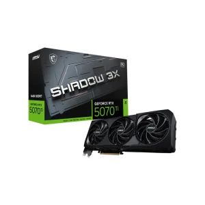 MSI 微星 GeForce RTX 5070 Ti 16G SHADOW 3X OC 顯示卡【搭全漢/ASUS電源出】【會員再折 2%】專業調校|嘉義電腦組裝11M01482