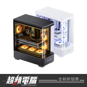 JONSBO 喬思伯 TK5 一體式雙曲面海景機殼 黑/白(ATX/270度超寬景/雙規格背插/10風扇位/雙艙) 06J22074