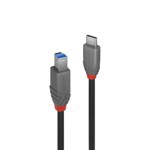 LINDY 林帝 ANTHRA USB 3.2 Gen 1 Type-C公 To B公 傳輸線 1M(36666) T1L39090