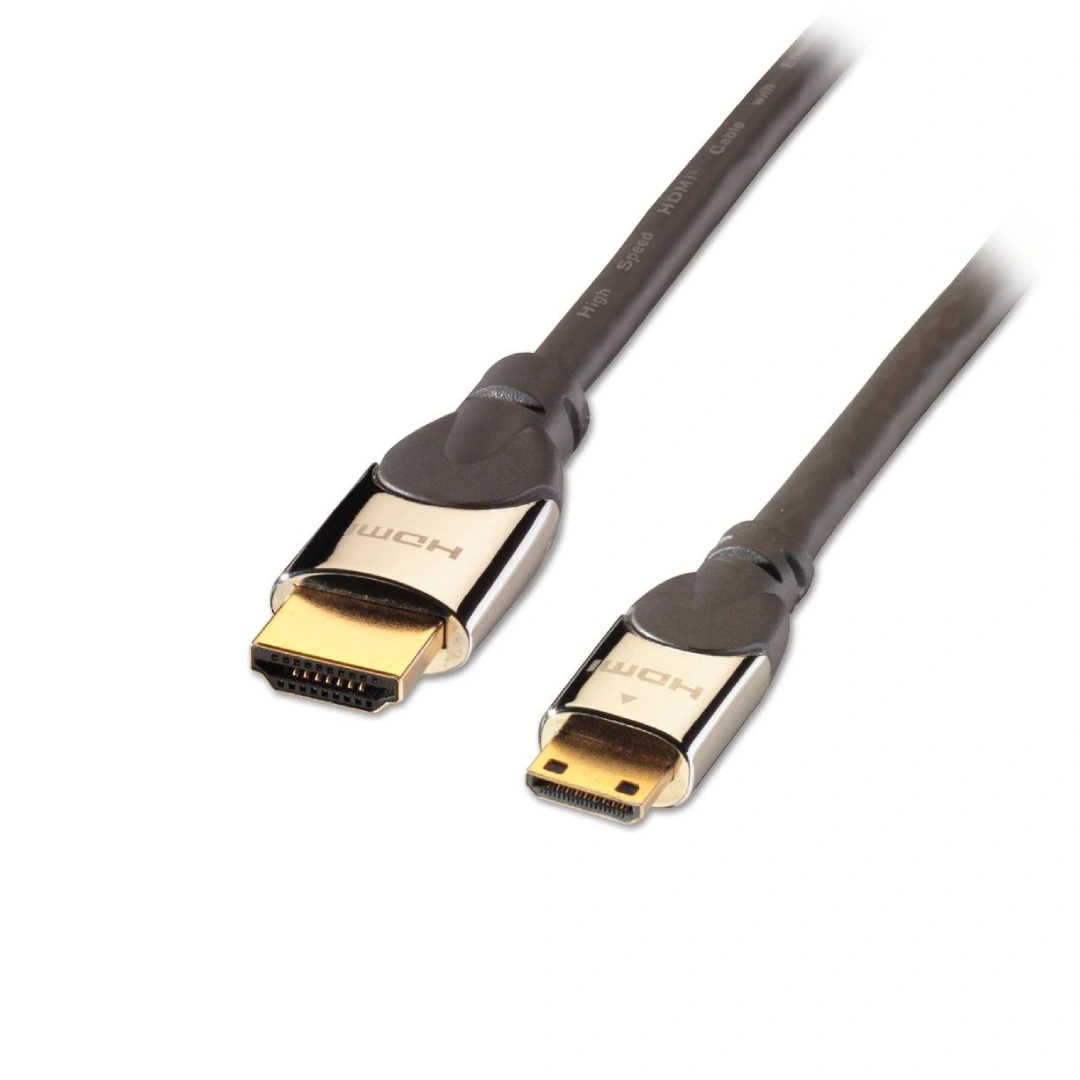 LINDY 林帝 鉻系列HDMI 2.0公 To MINI HDMI公 傳輸線 1M(41436) T3L39036