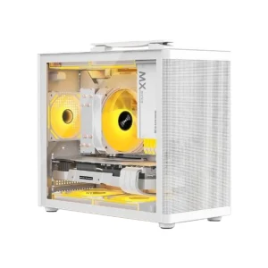 XCP 問鏡 M5 玻璃電競 手提 M-ATX 電腦機殼 白 06G58002